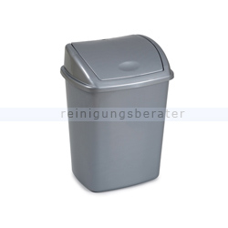 Schwingdeckeleimer Bora Abfallbehälter 15 L grau