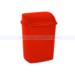 Schwingdeckeleimer Bora Abfallbehälter 15 L rot