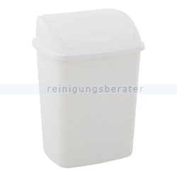 Schwingdeckeleimer Bora Abfallbehälter 15 L weiß