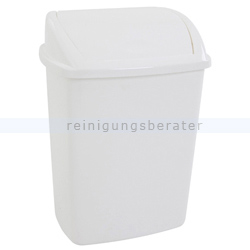 Schwingdeckeleimer Bora Abfallbehälter 26 L weiß