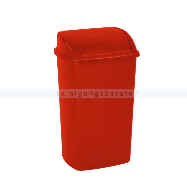 Schwingdeckeleimer Bora Abfallbehälter 50 L rot