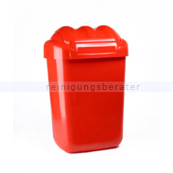 Schwingdeckeleimer Fala aus Kunststoff 15 L, rot