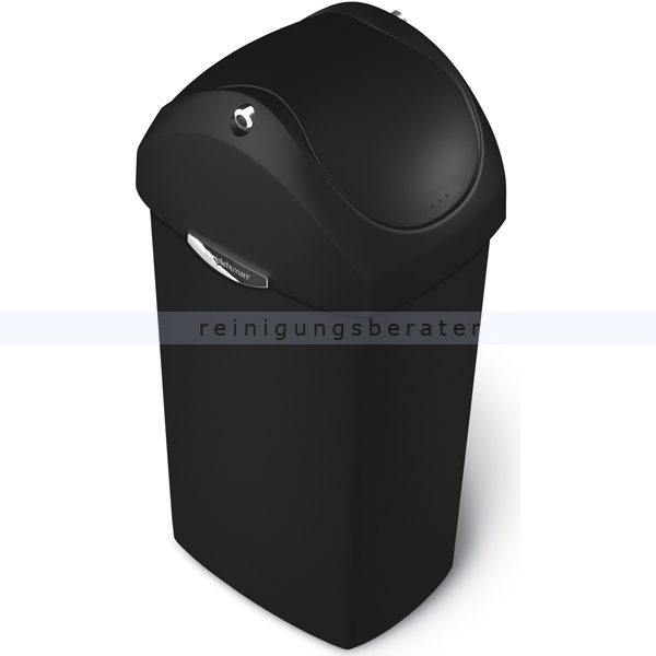Schwingdeckeleimer Simplehuman 40 L schwarz