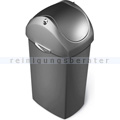 Schwingdeckeleimer Simplehuman 60 L grau