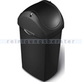 Schwingdeckeleimer Simplehuman 60 L schwarz