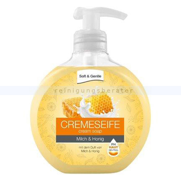 Seife Soft & Gentle Cremeseife Milch und Honig 500 ml