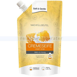 Seife Soft & Gentle Cremeseife Milch und Honig Nachfüller 500 ml