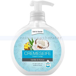 Seife Soft & Gentle Cremeseife Vanille und Kokos 500 ml