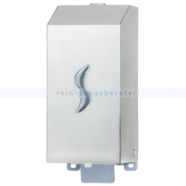 Seifenspender Orgavente BRINOX Edelstahl für Seife 500 ml Spender für Wandmontage, abschließbar, mit Pumphebel 104037