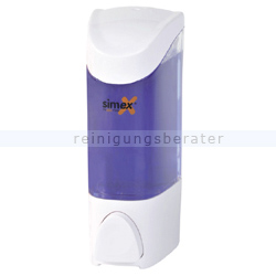 Seifenspender Simex Basic Kunststoff weiß/transparent 300 ml