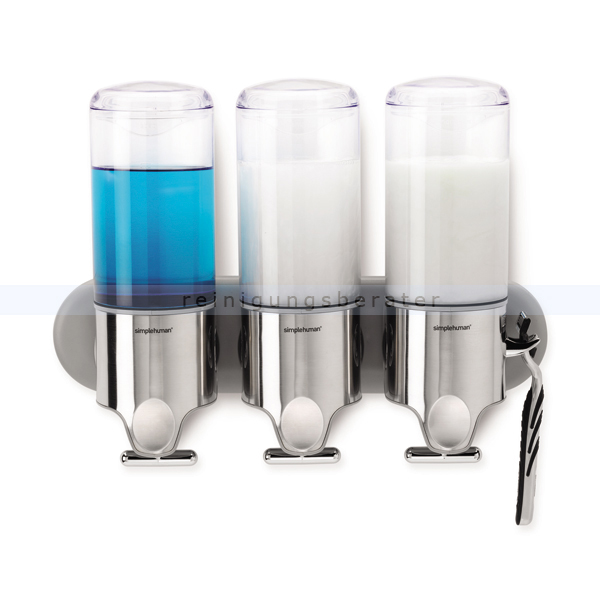 Seifenspender Simplehuman mit Wandhalterung 3 x 444 ml