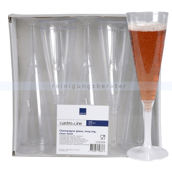 Sektgläser Abena 15 cl 10 Stück transparent 150 ml