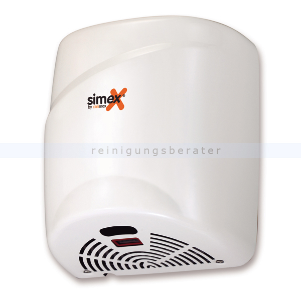 Sensor Händetrockner Simex Topflow Edelstahl weiß 1800 W