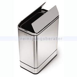 Sensoreimer Simplehuman Edelstahl 48 L rechteckig butterfly