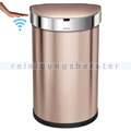 Sensoreimer Simplehuman halbrund 45 L, rosegold