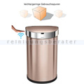 Sensoreimer Simplehuman halbrund 45 L, rosegold B-WARE