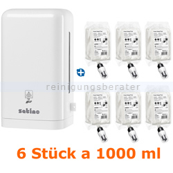Sensorspender für Seife Wepa Sationo Kunststoff weiß 1 L Set