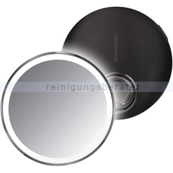 Sensorspiegel Simplehuman 10 cm Kosmetikspiegel schwarz