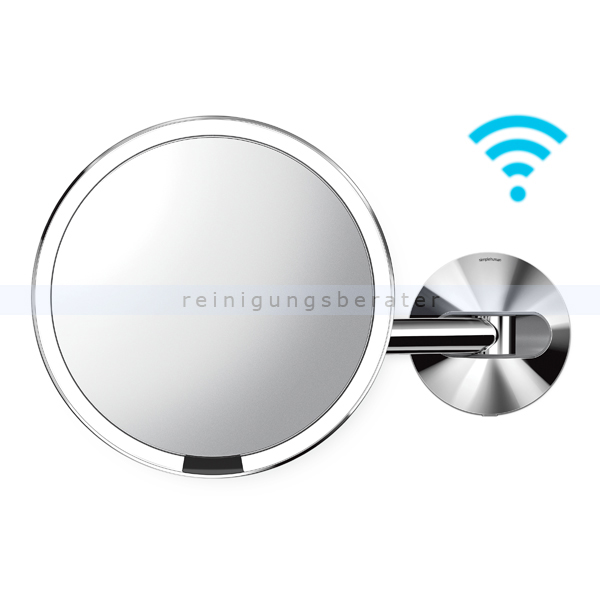 Sensorspiegel Simplehuman 20 cm Edelstahl poliert VORFÜHRER