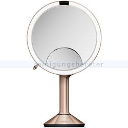 Sensorspiegel Simplehuman Trio Edelstahl rosegold Touch