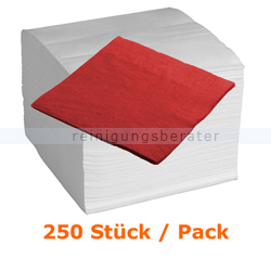 Servietten in der Farbe rot 33x33 cm, 250 Stück