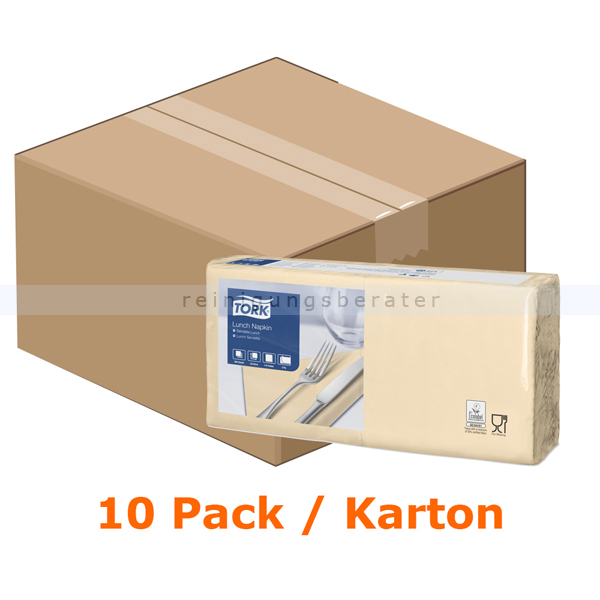 Servietten Tork Lunchserviette 33 x 33 cm sand