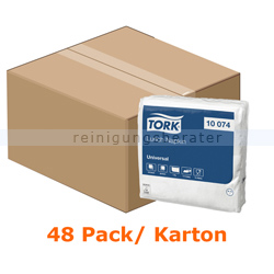 Servietten Tork Soft Lunchserviette 30 x 30 cm weiß