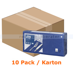 Servietten Tork Soft Lunchservietten 33 x 33 cm dunkelblau