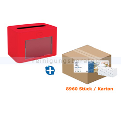 Serviettenspender SET Papernet PREMIUM 10 rot