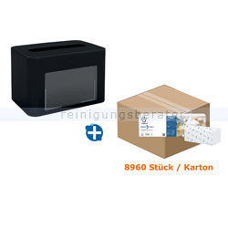 Serviettenspender SET Papernet PREMIUM 12 schwarz
