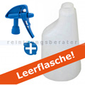 Sprühflasche 600 ml weiß inkl. 2-WAY Sprühkopf blau