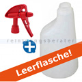 Sprühflasche 600 ml weiß inkl. 2-WAY Sprühkopf rot