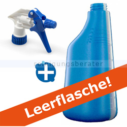 Sprühflasche blau 600 ml inkl. Sprühkopf weiss/blau