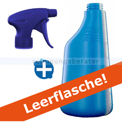 Sprühflasche blau 600 ml mit Duraspray Sprühkopf blau