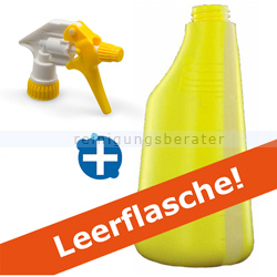 Sprühflasche gelb 600 ml inkl. Sprühkopf weiss/gelb