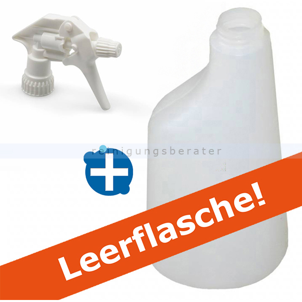 Sprühflasche weiss 600 ml inkl. Sprühkopf weiss