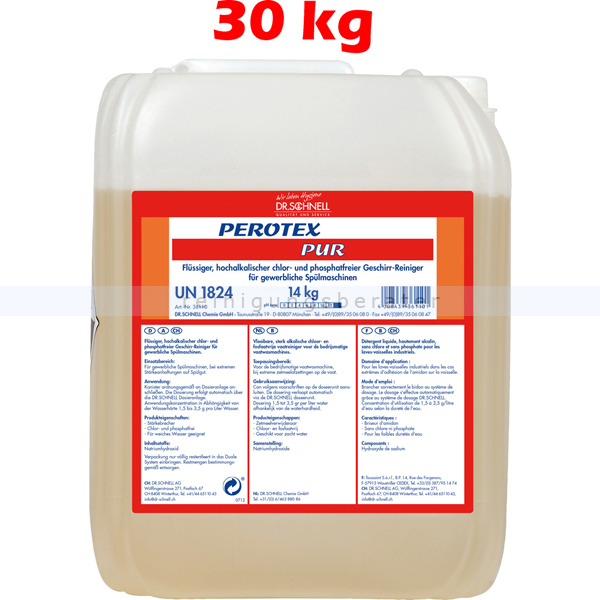 Spülmaschinenreiniger Dr.Schnell PEROTEX PUR 30 kg