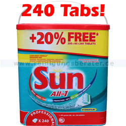 Spülmaschinentabs Diversey Sun All in 1 Tabs Vorratspack