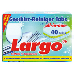 Spülmaschinentabs Largo Geschirr-Reiniger-Tabs 7in1 40 Tabs
