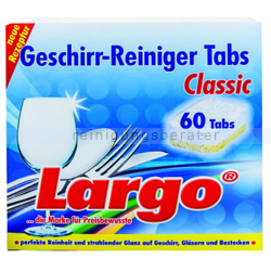 Spülmaschinentabs Largo Geschirr-Reiniger-Tabs Classic 2in1