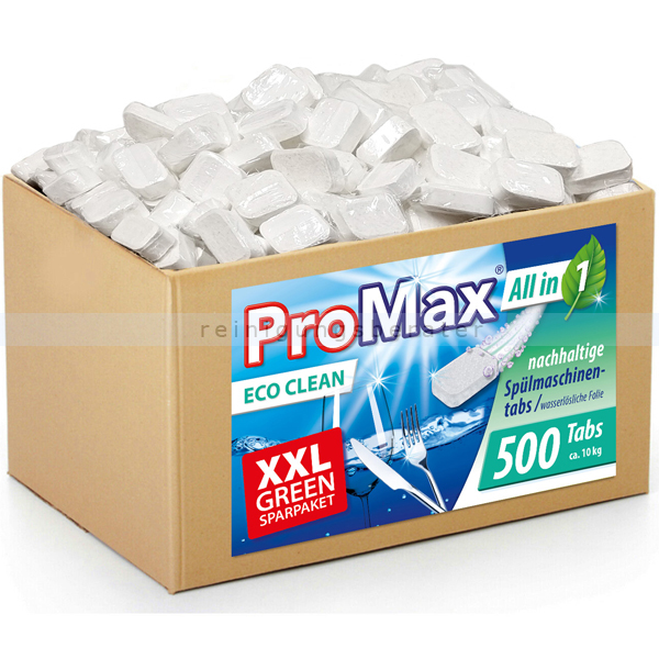 Spülmaschinentabs ProMax Eco Clean Tabs XXL Karton 500er