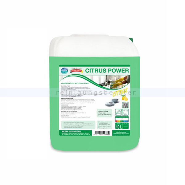 Spülmittel Arcora Citrus Power 10 L Konzentrat