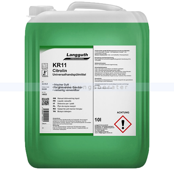 Spülmittel Konzentrat Langguth KR11 Citrolin 10 L