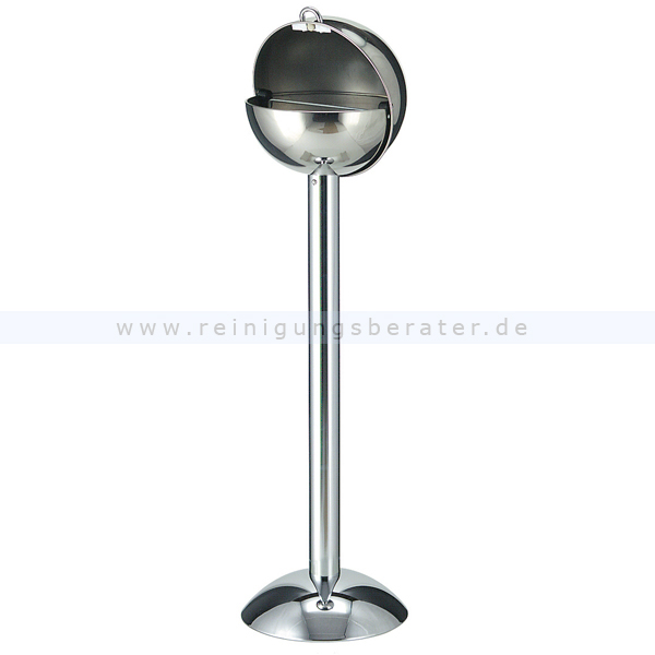 Standascher Ashboy in Kugelform Edelstahl