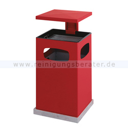 Standascher mit Schutzdach rot 80 L