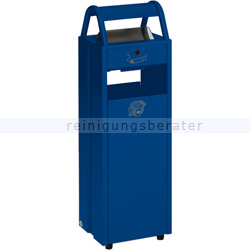 Standascher VAR B 30 Abfallsammler Ascher 35 L enzianblau