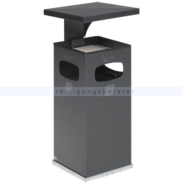 Standascher VAR B 32 Abfallsammler 38 L antik-silber