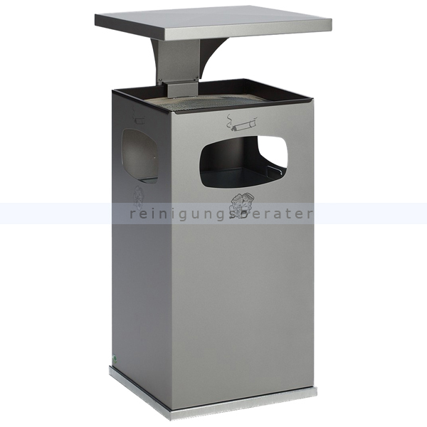 Standascher VAR B 42 Abfallsammler 72 L silber