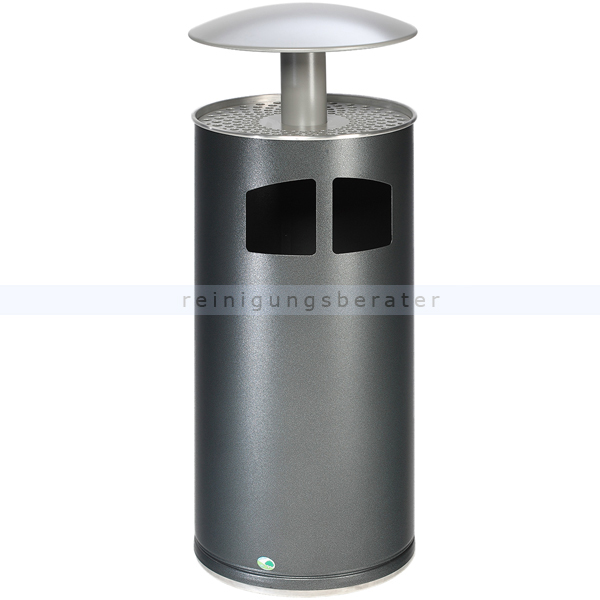 Standascher VAR H 111 Abfallsammler 75 L antik-silber