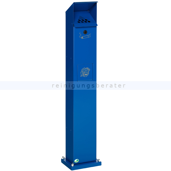 Standascher VAR SG 115 Abfallsammler Standsäule enzianblau